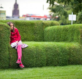 big grass sofa, frankfurt, germany