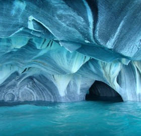 blue marble cave, chile
