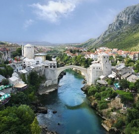 bridge of mostar, bosnia and herzegovina