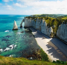 cliffs of etretat and yport, france