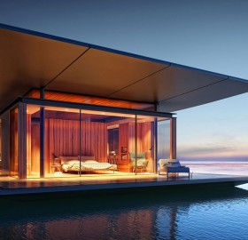 modern floating home