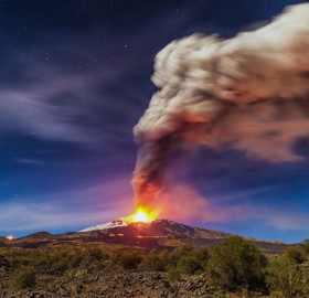 mount etna eruption, sicily