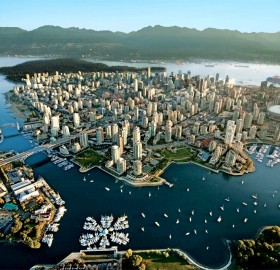 vancouver city from above