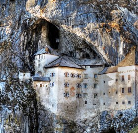 castle within a cave, predjamski grad, slovenia