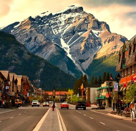 banff, lovely town in canada