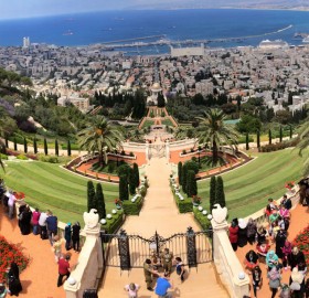 the bahaí gardens in haifa, israel