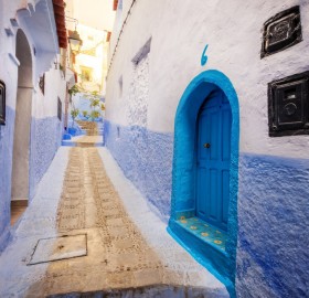 blue alley, morocco