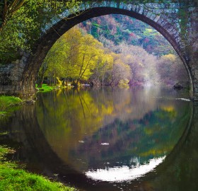 bridge reflection, portugal