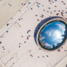 chicago bean from above