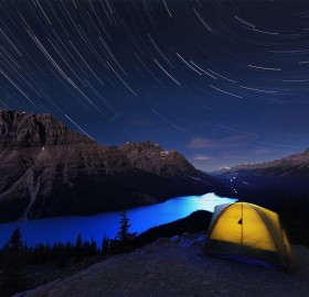 stars over peyto lake