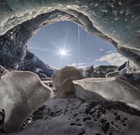 Ice Cave Inside Glacier, Iceland