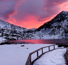 Pure Pink Morning In The French Pyrénées