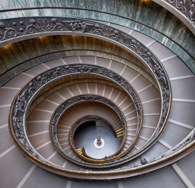 Stairs Inside Vatican Museum