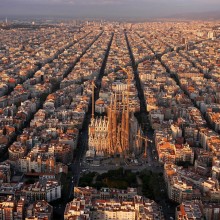 Aerial View Of Wonderful Barcelona
