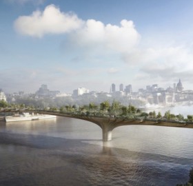 Worlds First Garden Bridge, London [CGI]