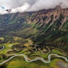 Toad River Valley In British Columbia, Canada
