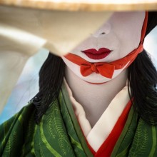 Geisha Make-Up, Kyoto, Japan