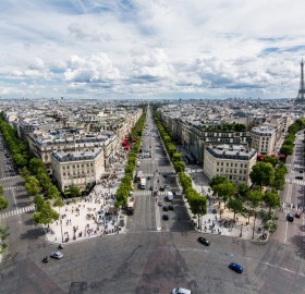 View From The Arc De Triomphe, Paris