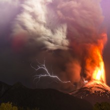 Villarrica Volcano Eruption In Chile
