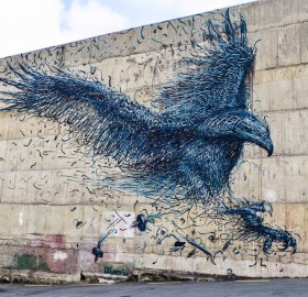 Awesome Eagle Street Art In Dunedin, New Zealand
