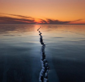 Lake Baikal Surface Crack