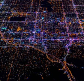 Los Angeles At Night From Above
