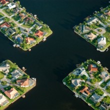 Cape Coral From Above, Florida