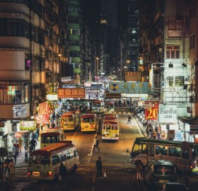 Hong Kong Streets at Night